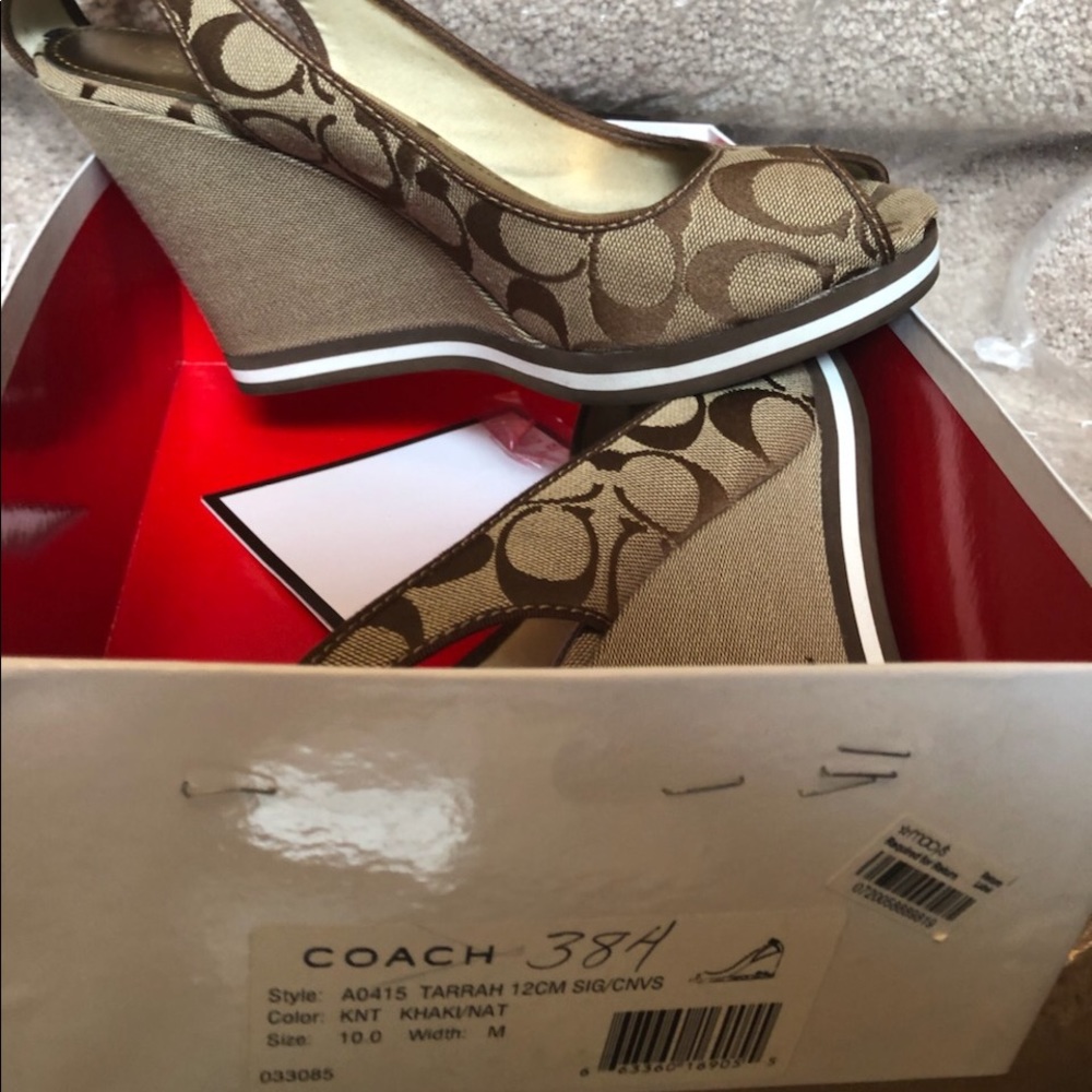 Authentic Coach Wedge Sandals!